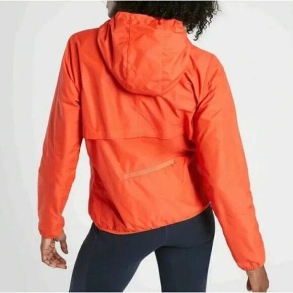 Athleta Torch Red Ascender UPF Jacket Windbreaker, Size Small - Picture 2 of 5